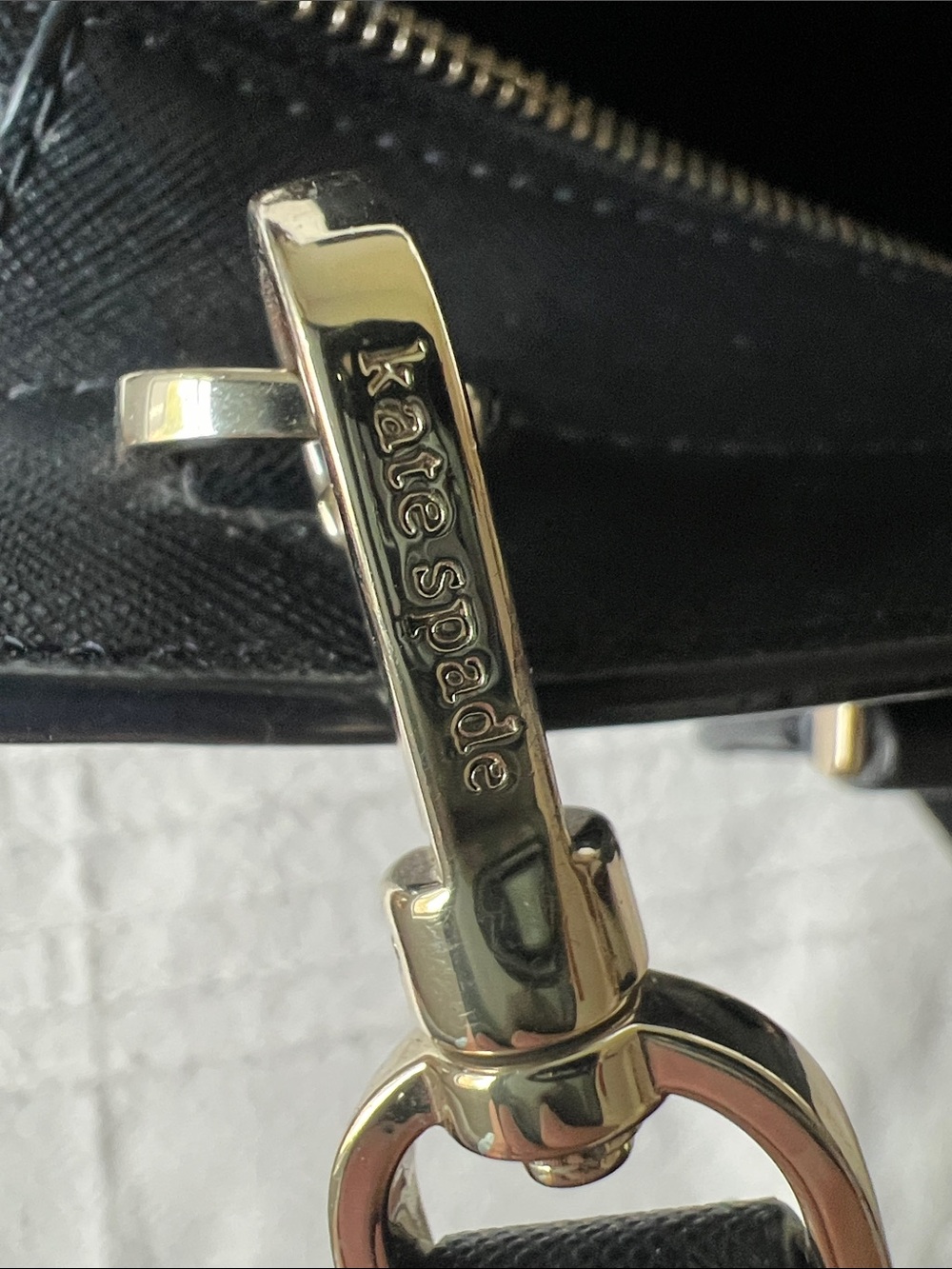 kate spade black saffiano leather satchel - Picture 13 of 14
